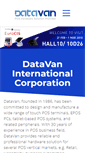 Mobile Screenshot of datavan.com.tw