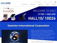 Tablet Screenshot of datavan.com.tw